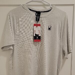 Spyder Men's Light Gray Short Sleeve Tee